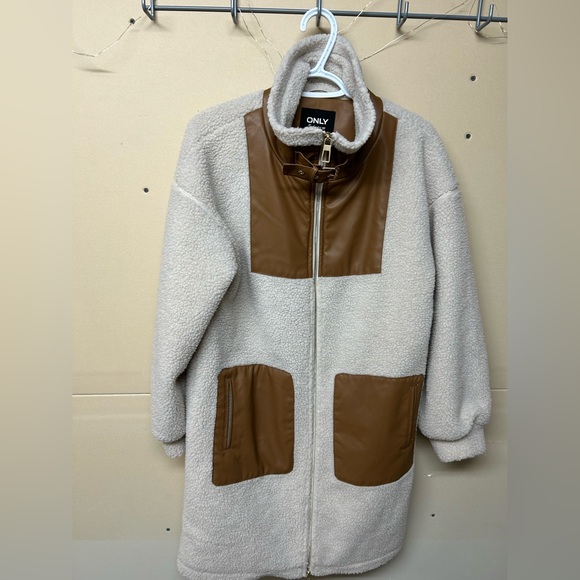 JACKET | Women’s Only long sherpa jacket size XS (fits up to a medium) - Picture 1 of 6
